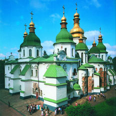 С архитектурой Софийского собора в Киеве гармонировало и его оформление